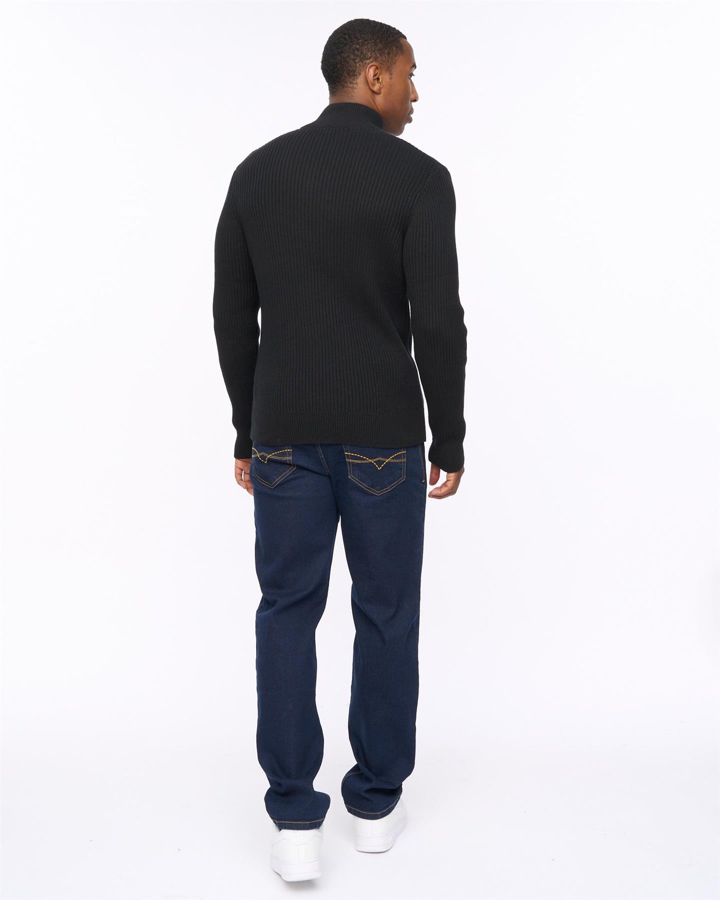 Mens Wellburys Chunky Knit Black
