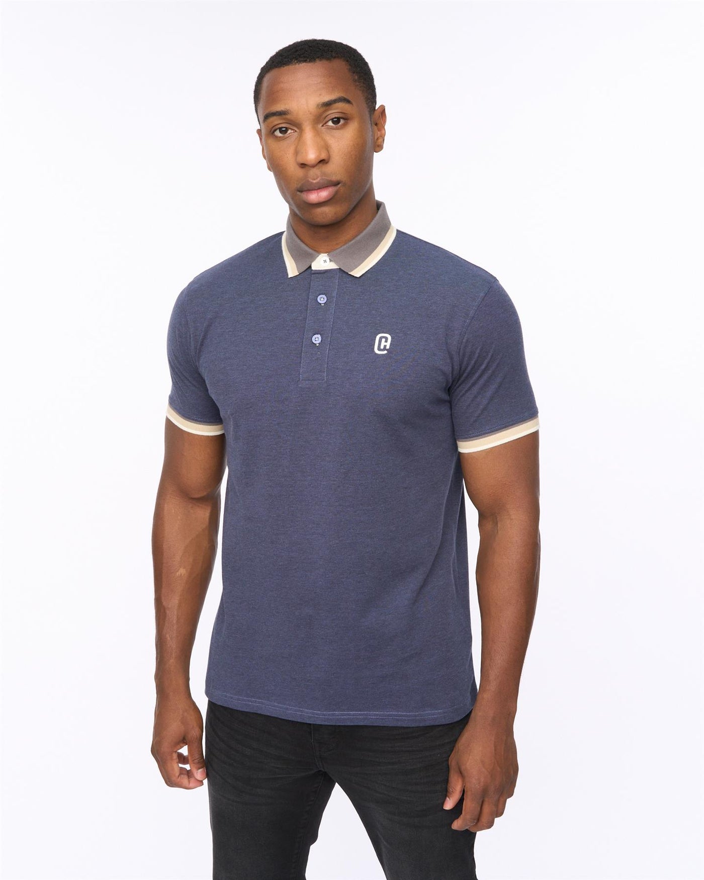 Mens Chimlacks Polo Denim Blue