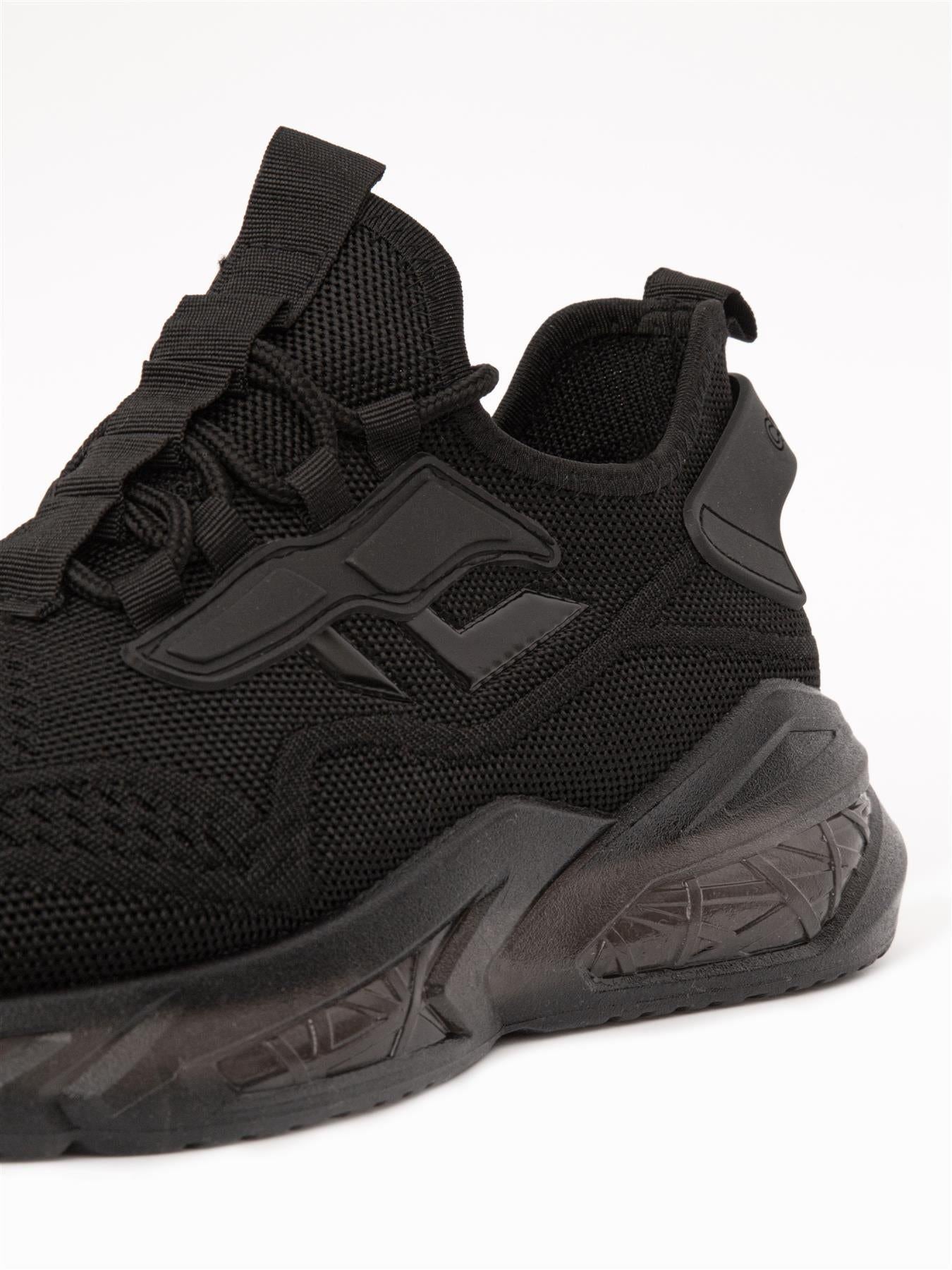 Mens Nantycaws Trainers Black Mono