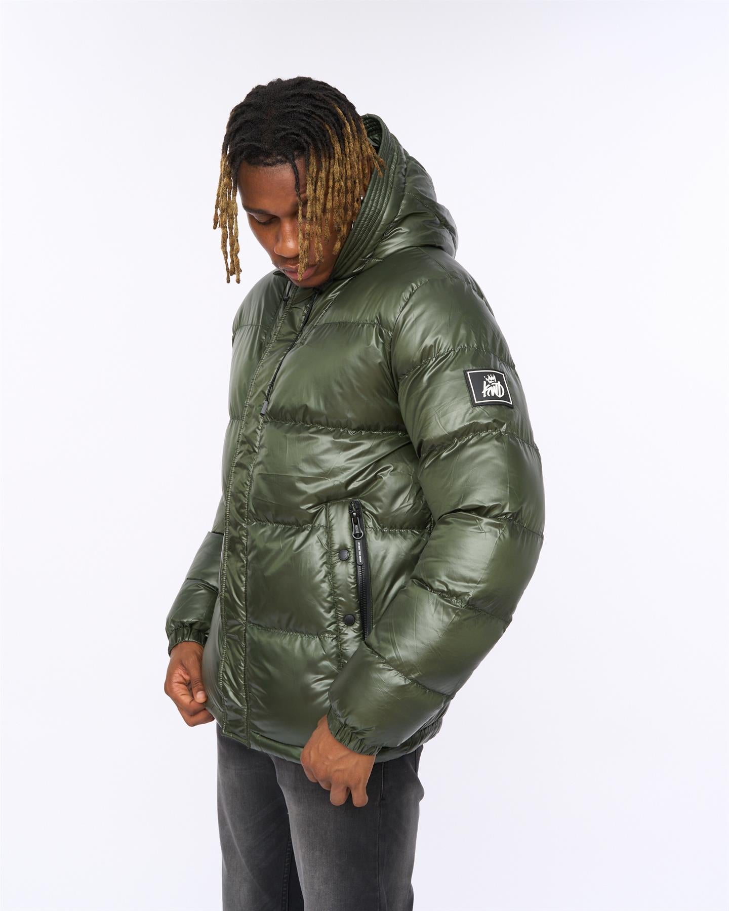 Mens Welcome Puffer Jacket Olive