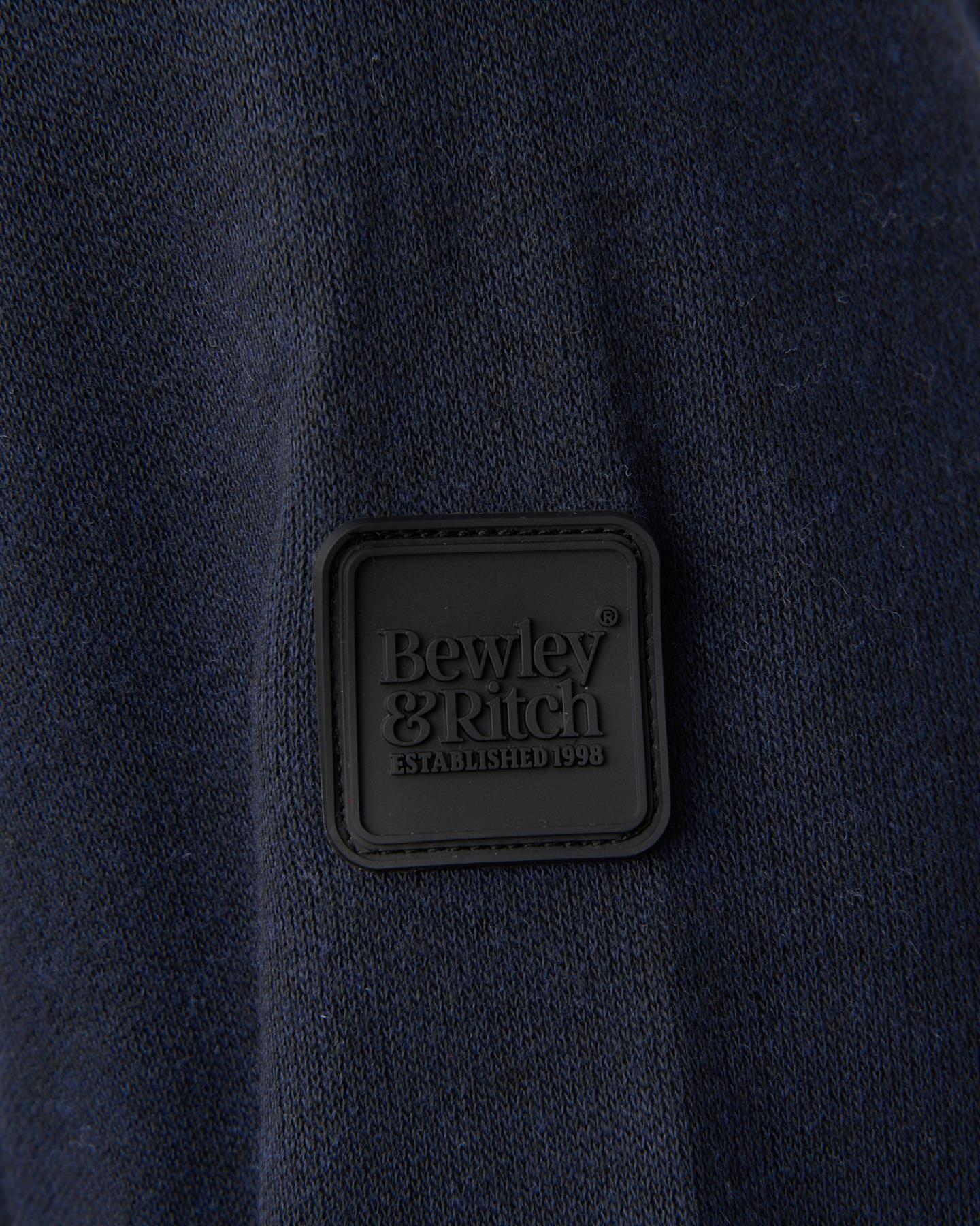 Delloway 1/4 Zip Funnel Neck Jumper Navy
