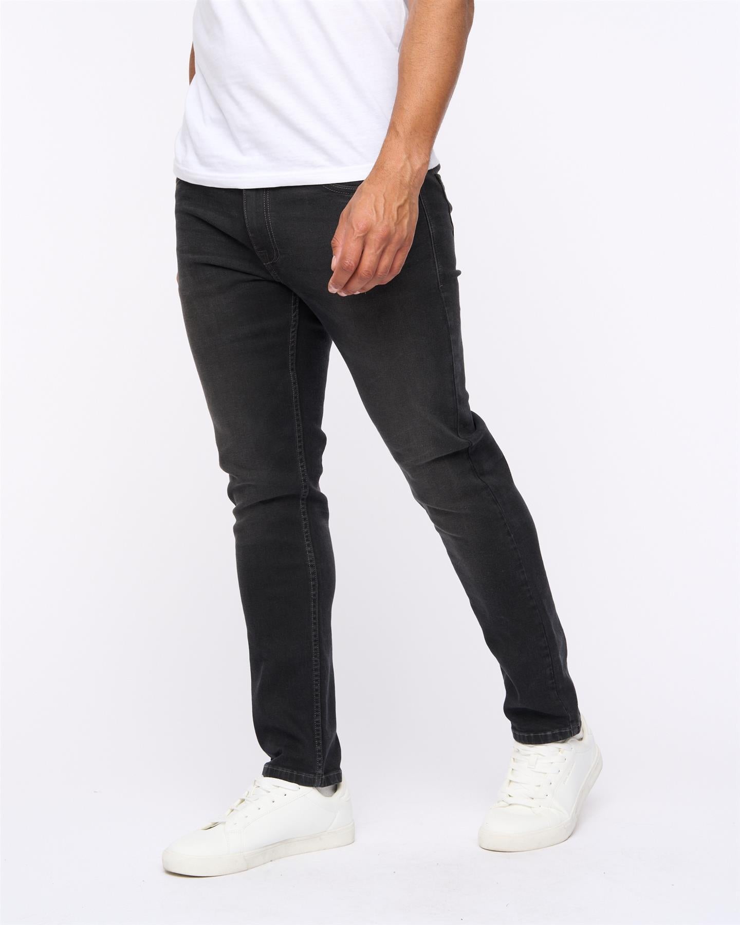 Mens Abingdon Slim Fit Jeans Black