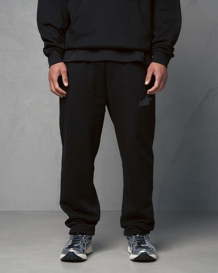 Mens Studio Scripted Joggers Black