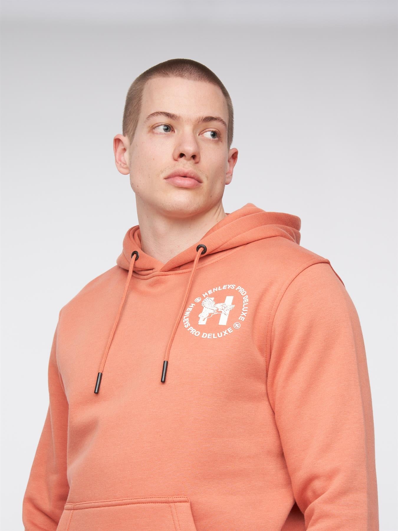 Mens Metafone Hoodie Brick Red