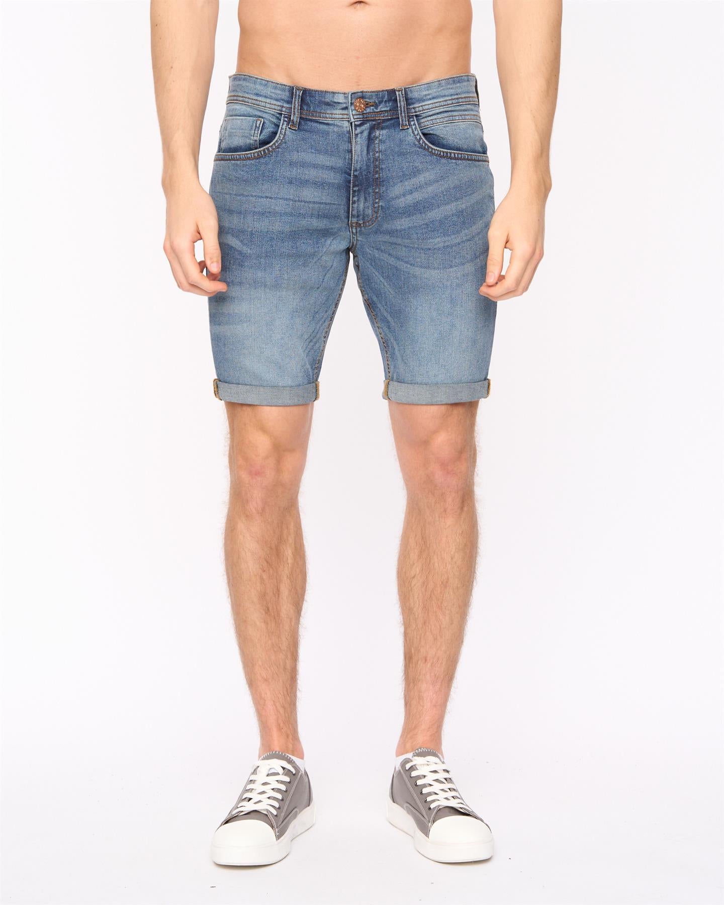 Duck and Cover Mens Zeki Shorts Stone Wash