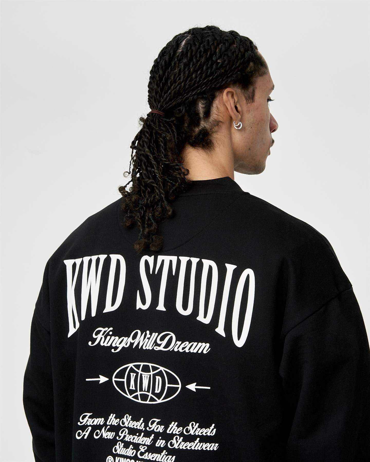 Mens Studio Studios Crew Sweat Black