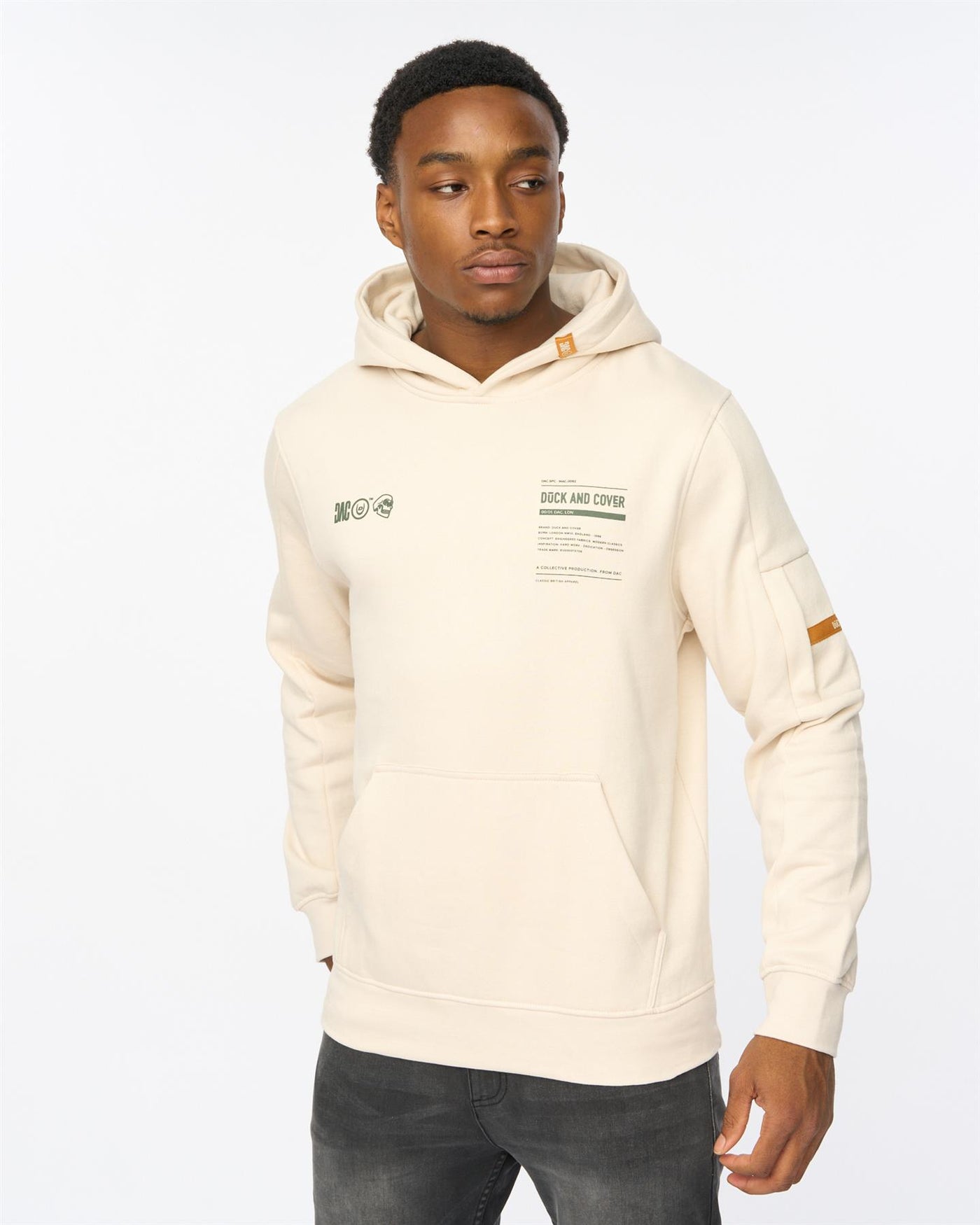 Mens Skullmatic Hoodie Off White