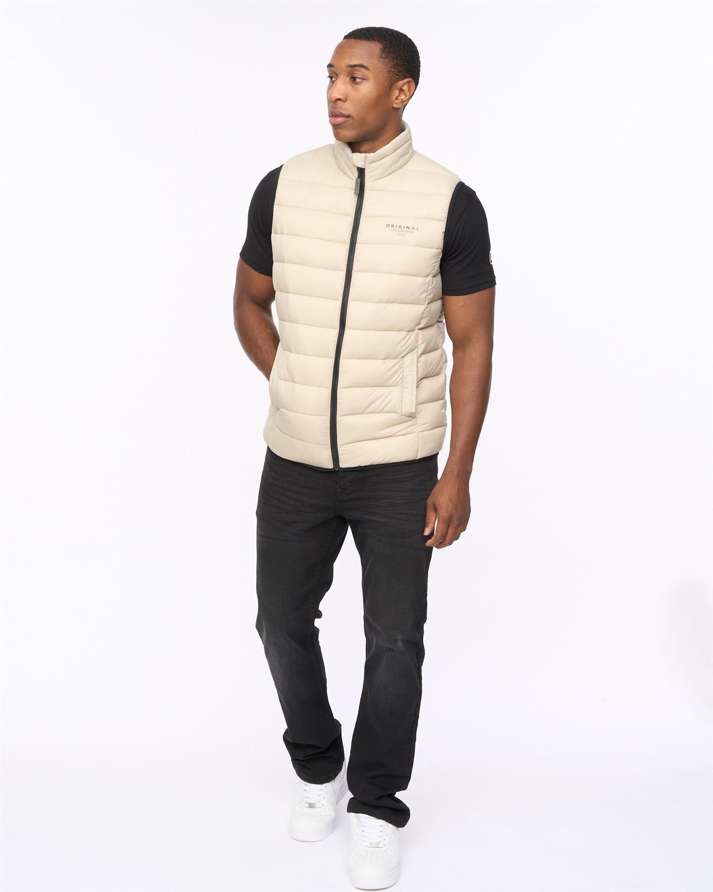 Mens Gattering MVE Gilet Stone