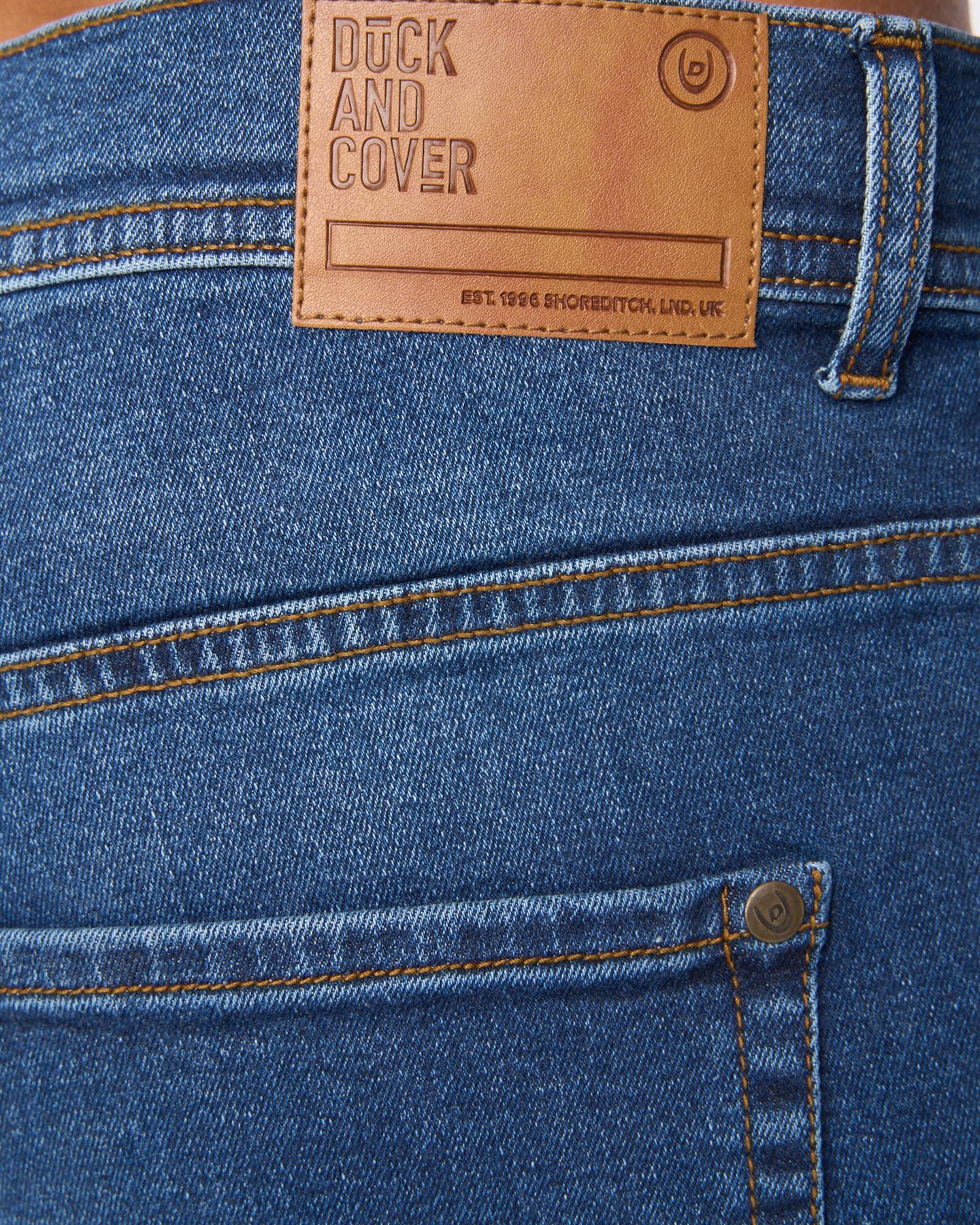 Mens Rushawn Relaxed Fit Jeans Mid Wash