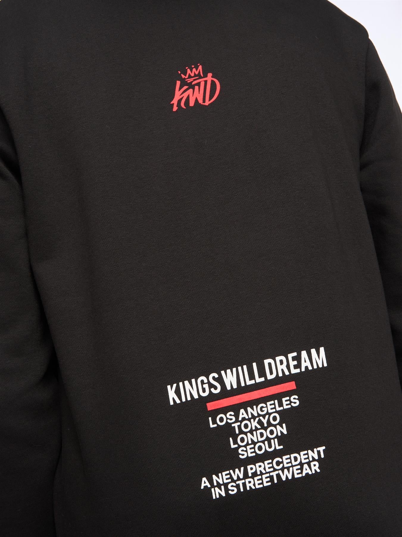 Mens Tagged Hoodie Black