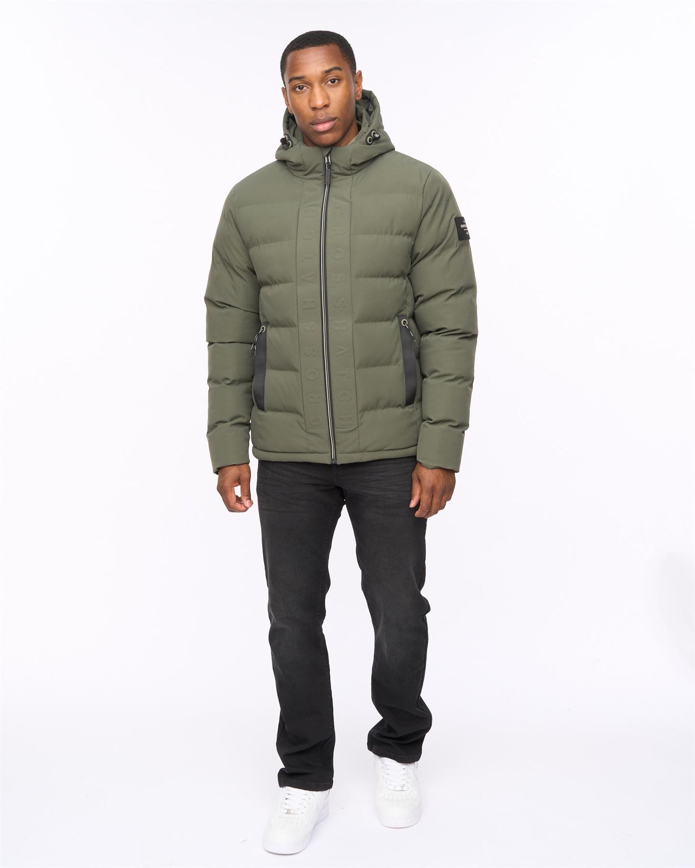Mens Kampnew Embossed Jacket Dark Olive