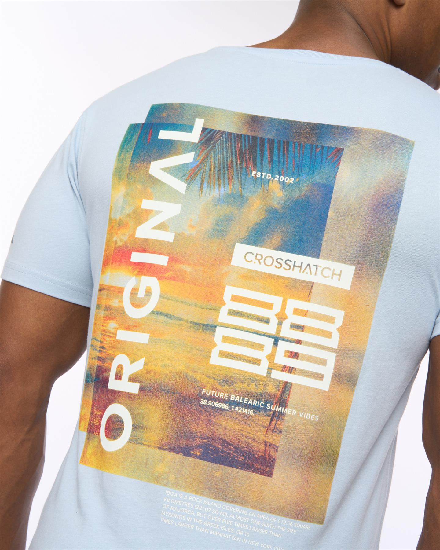 Mens Summevibe T-Shirt Sky Blue
