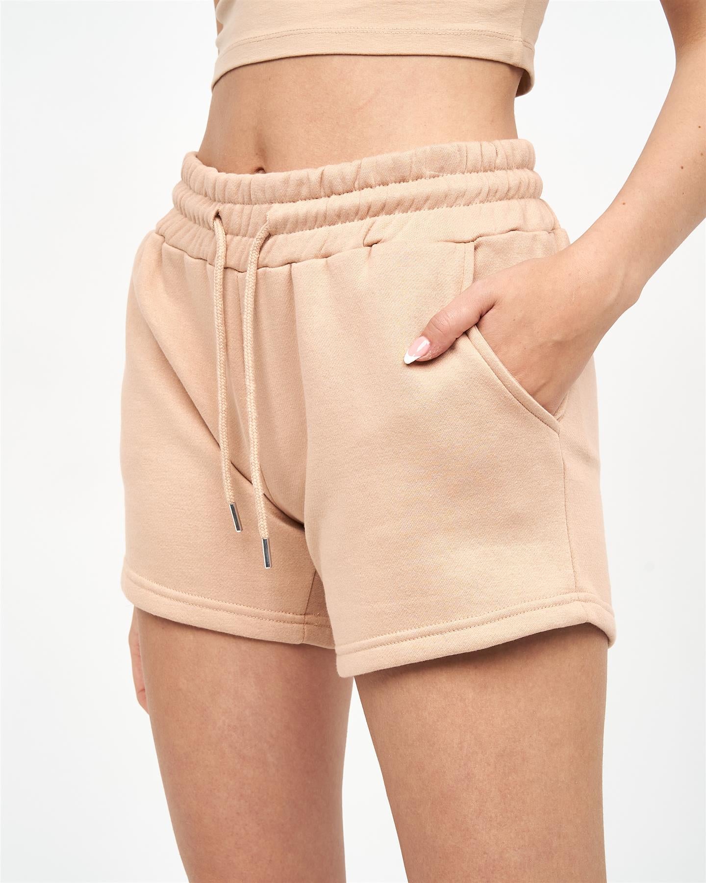 Womens Shimila Jog Shorts New Stone