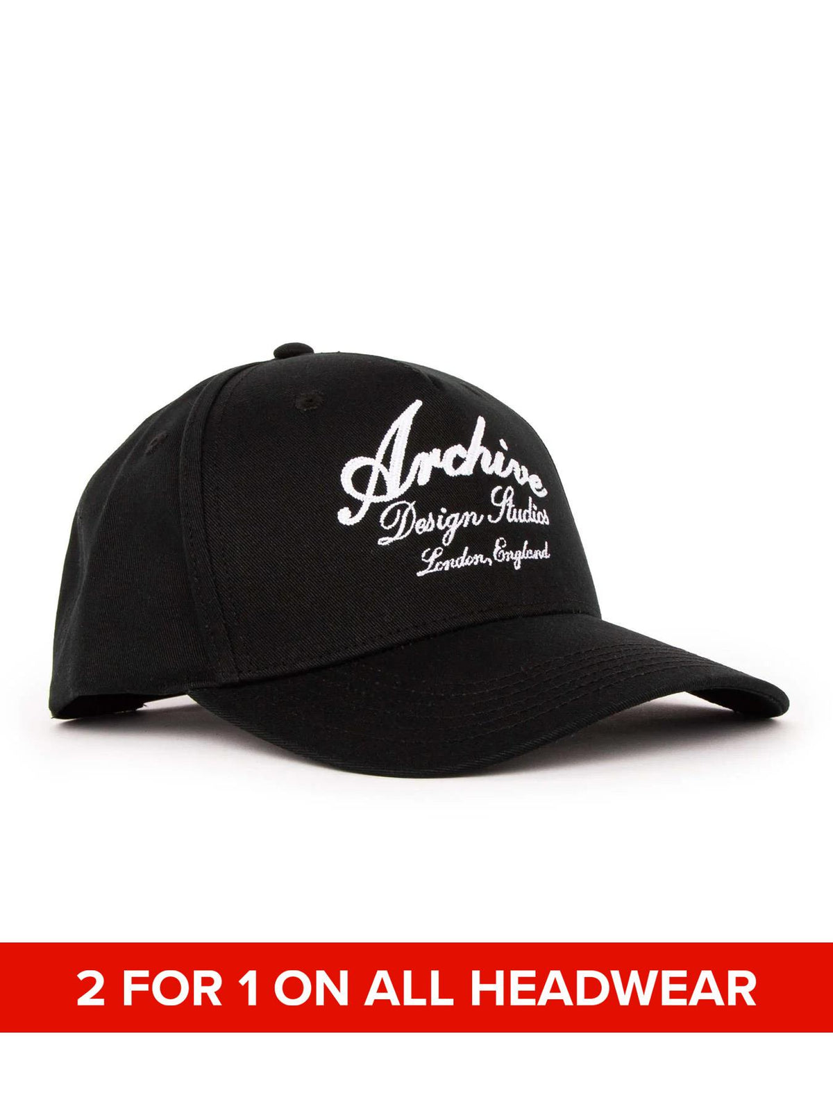 Mens Script Cap Black