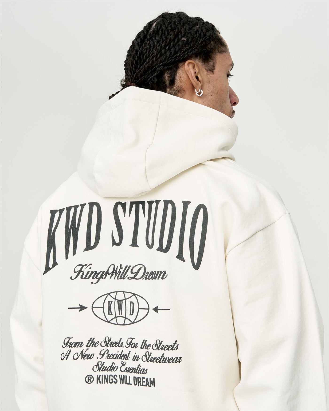 Mens Studio Studios Hoodie Off White