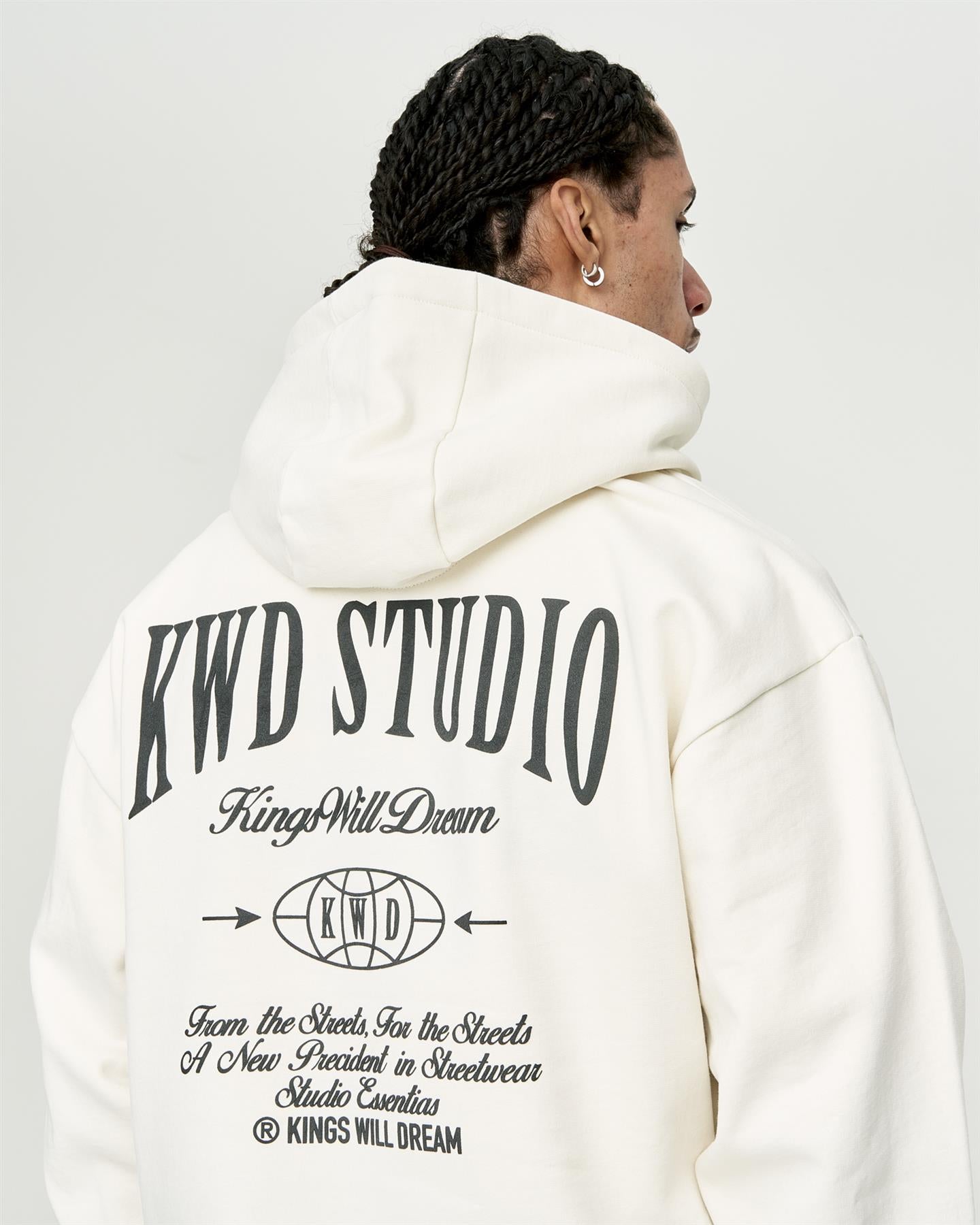 Mens Studio Studios Hoodie Off White