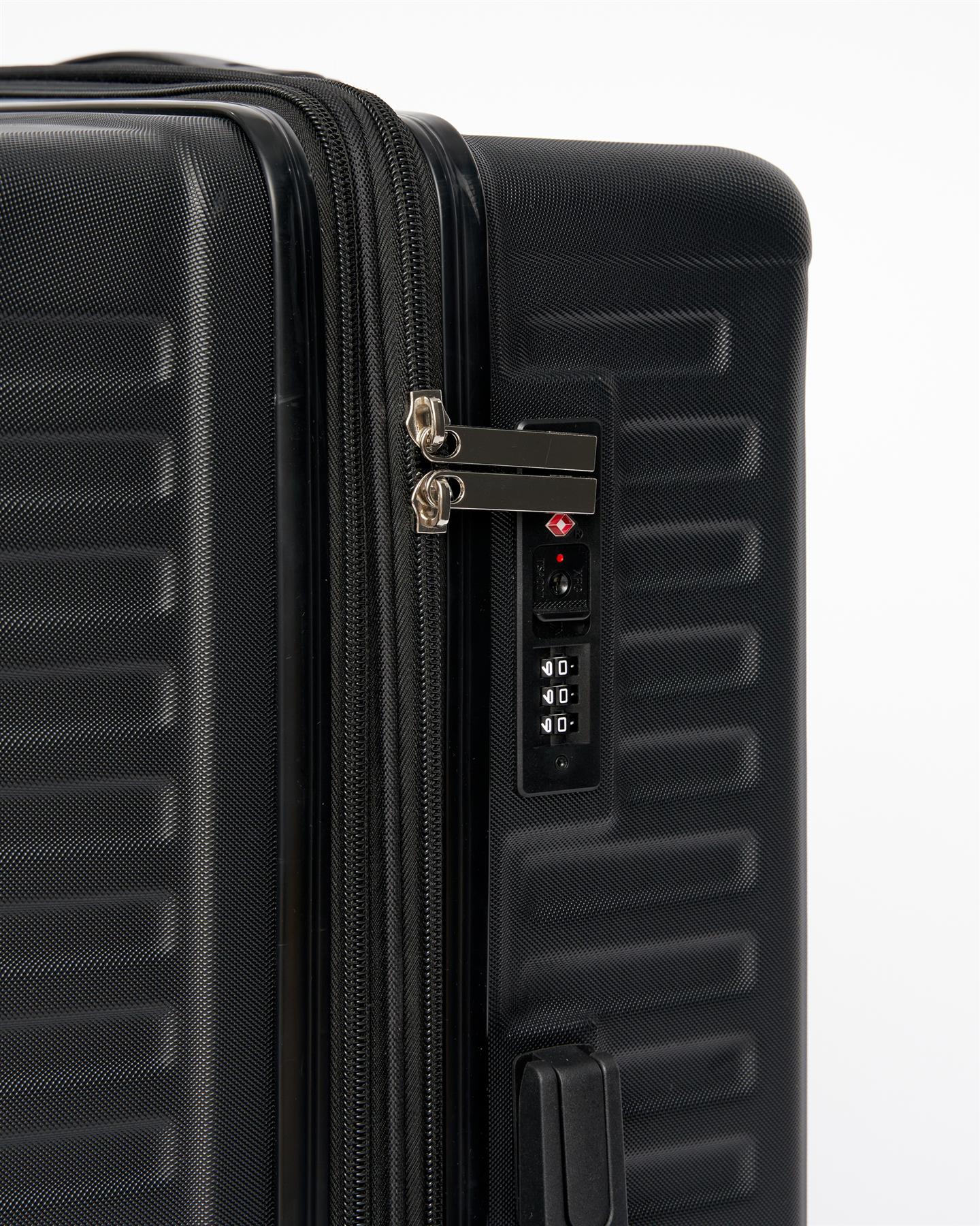 Mens Studio Leon Suitcase 3pk Black
