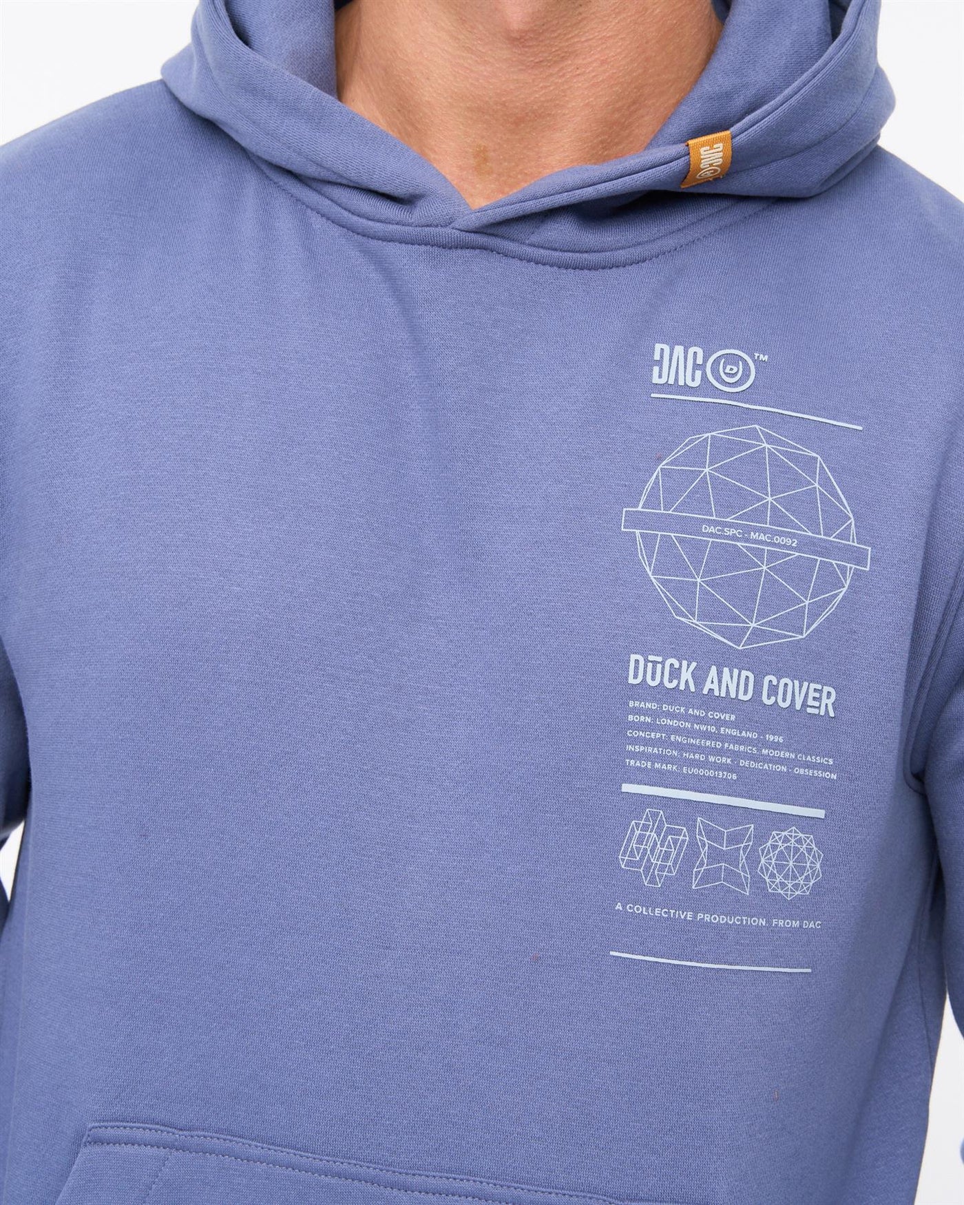 Mens Ashland Hoodie Denim Blue