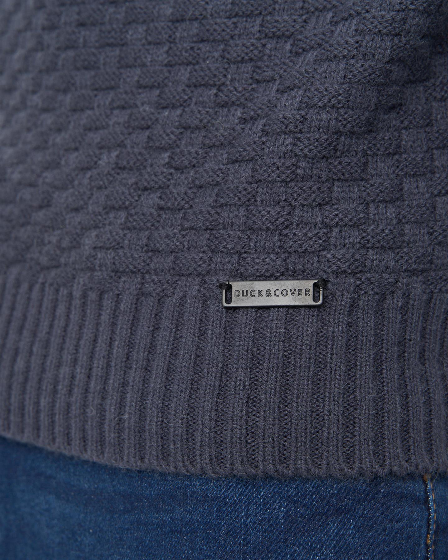 Mens Matera Textured Knit Navy