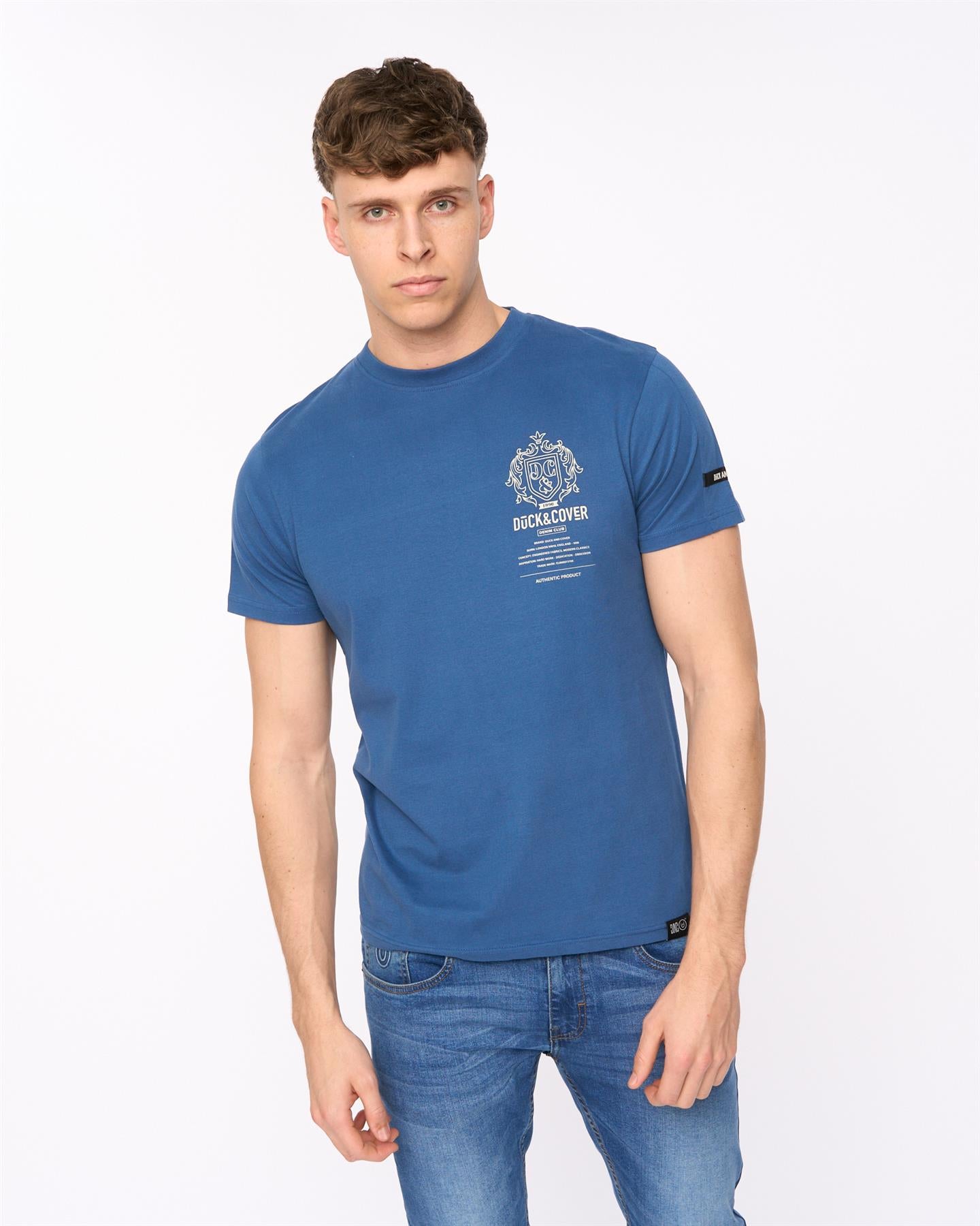 Mens Stoneham T-Shirt Denim Blue
