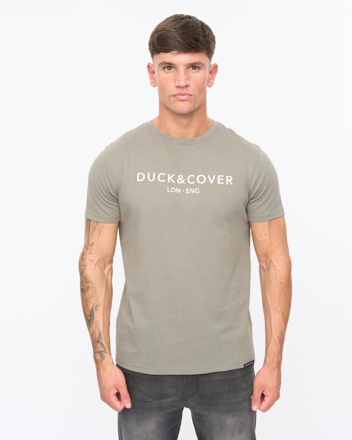Mens Chamata T-Shirt Green Slate
