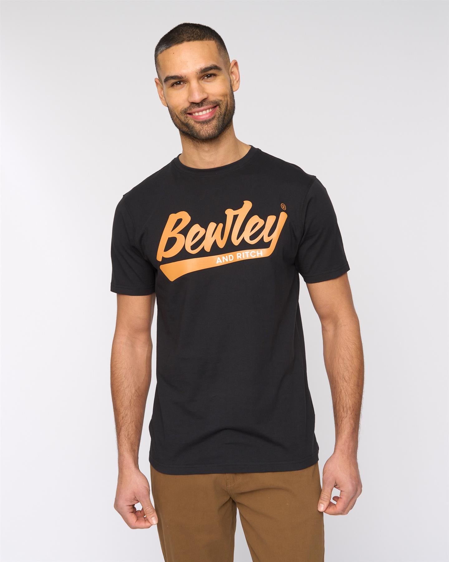 Mens Macklin T-Shirt Light Grey Marl