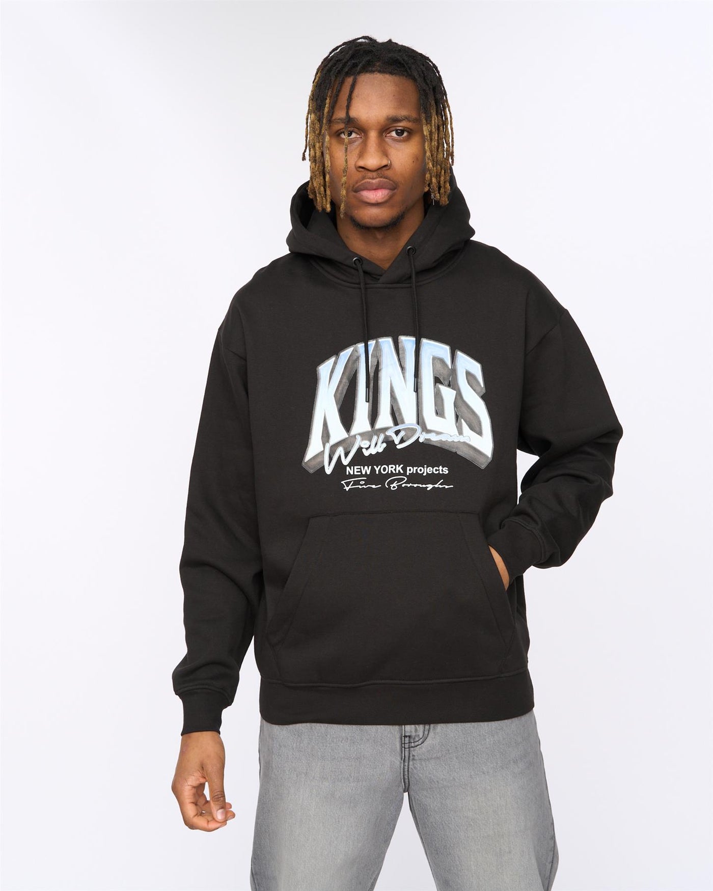 Mens Kingteam Hoodie Black