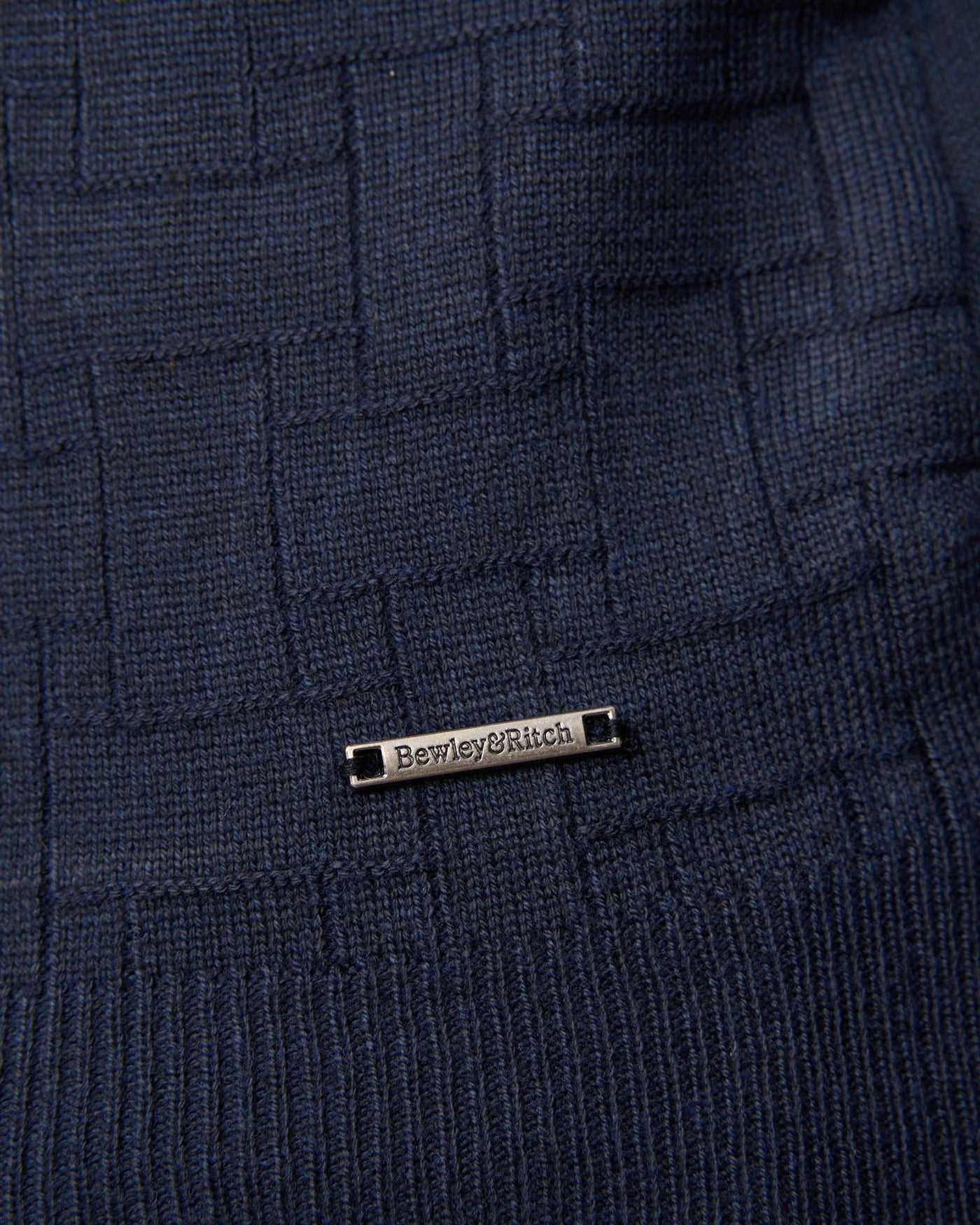 Aldrich 1/2 Zip Knit Polo Navy