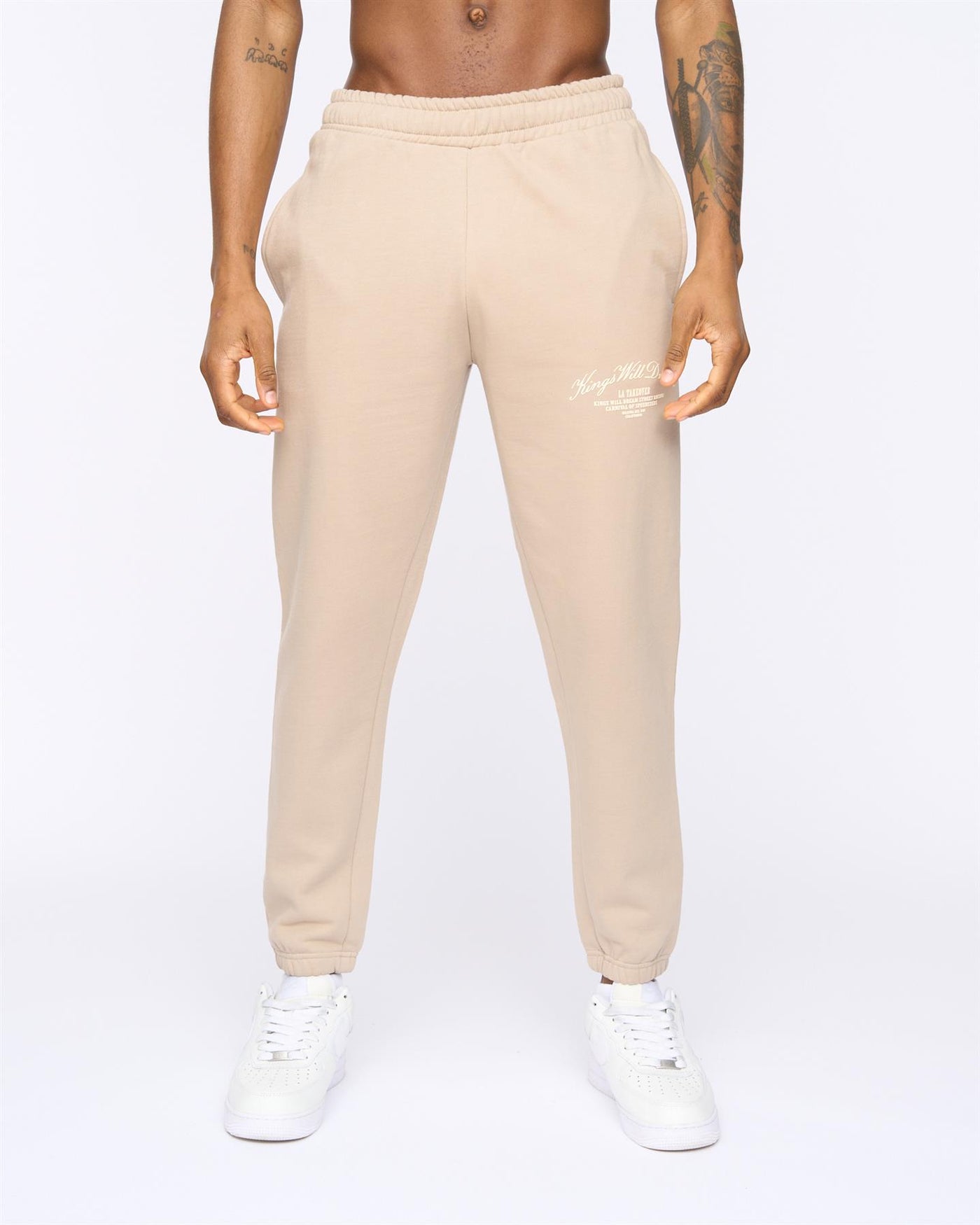 Mens Arch Joggers Stone