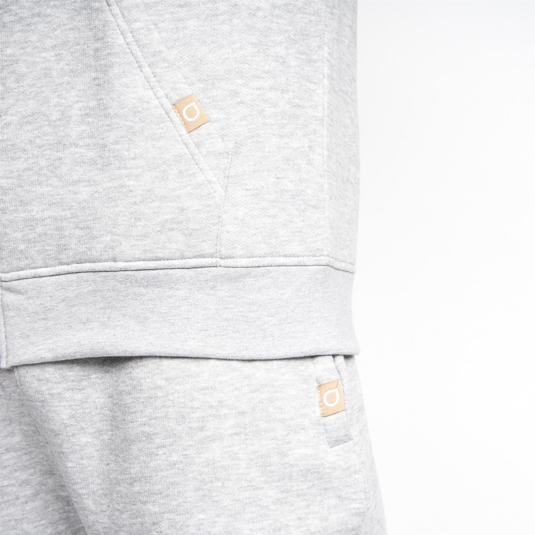 Garret Zip Thru Hoodieight Grey Marl