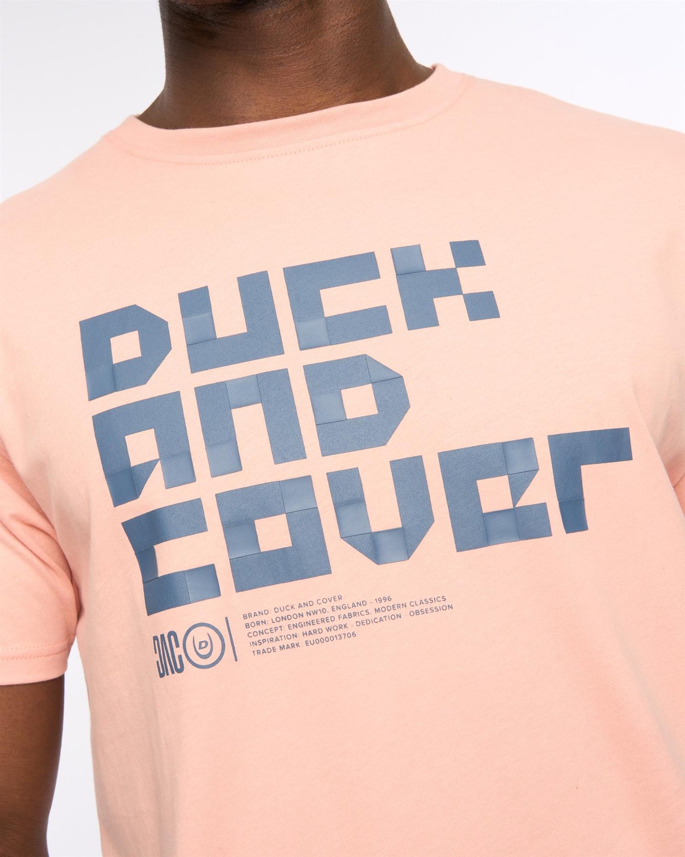 Mens Bloxx T-Shirt Coral