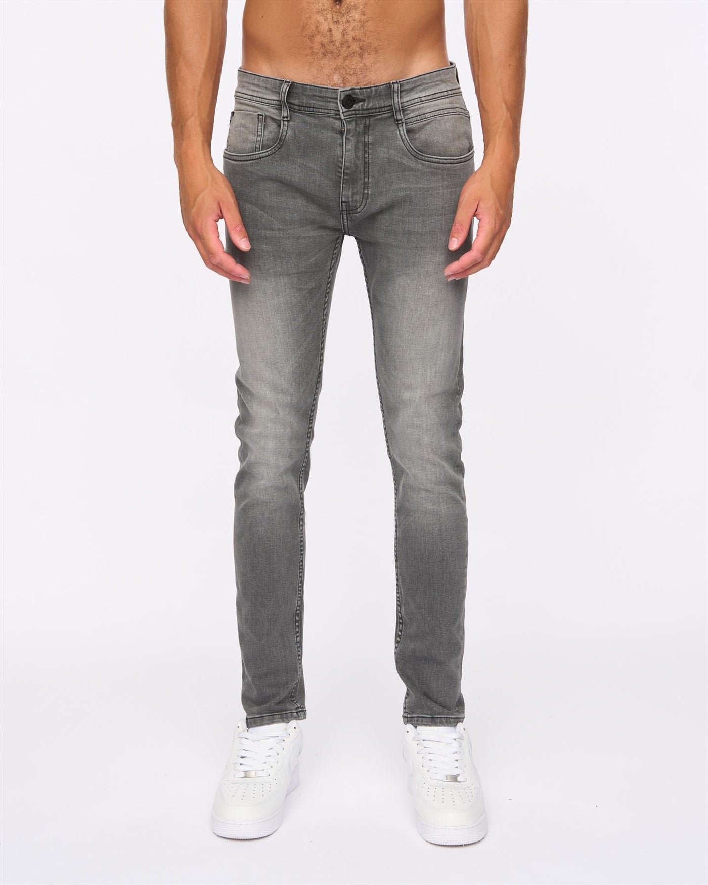Mens Maylead Slim Fit Jeans Grey
