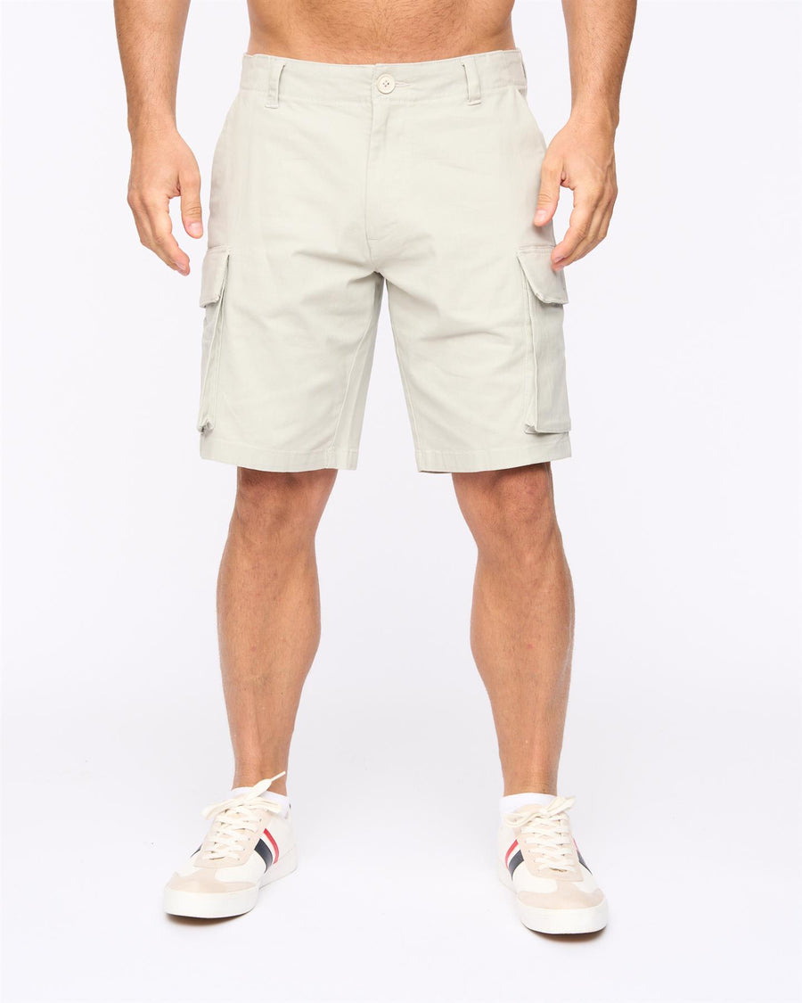 Mens Seaford Cargo Shorts Light Grey