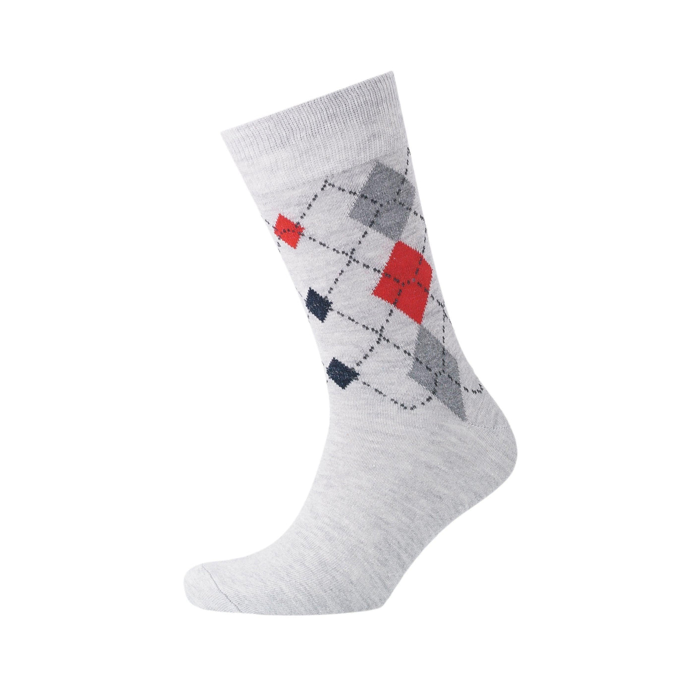 Mens Diamond Sig Socks 3pk - Lt Grey/Night Sky