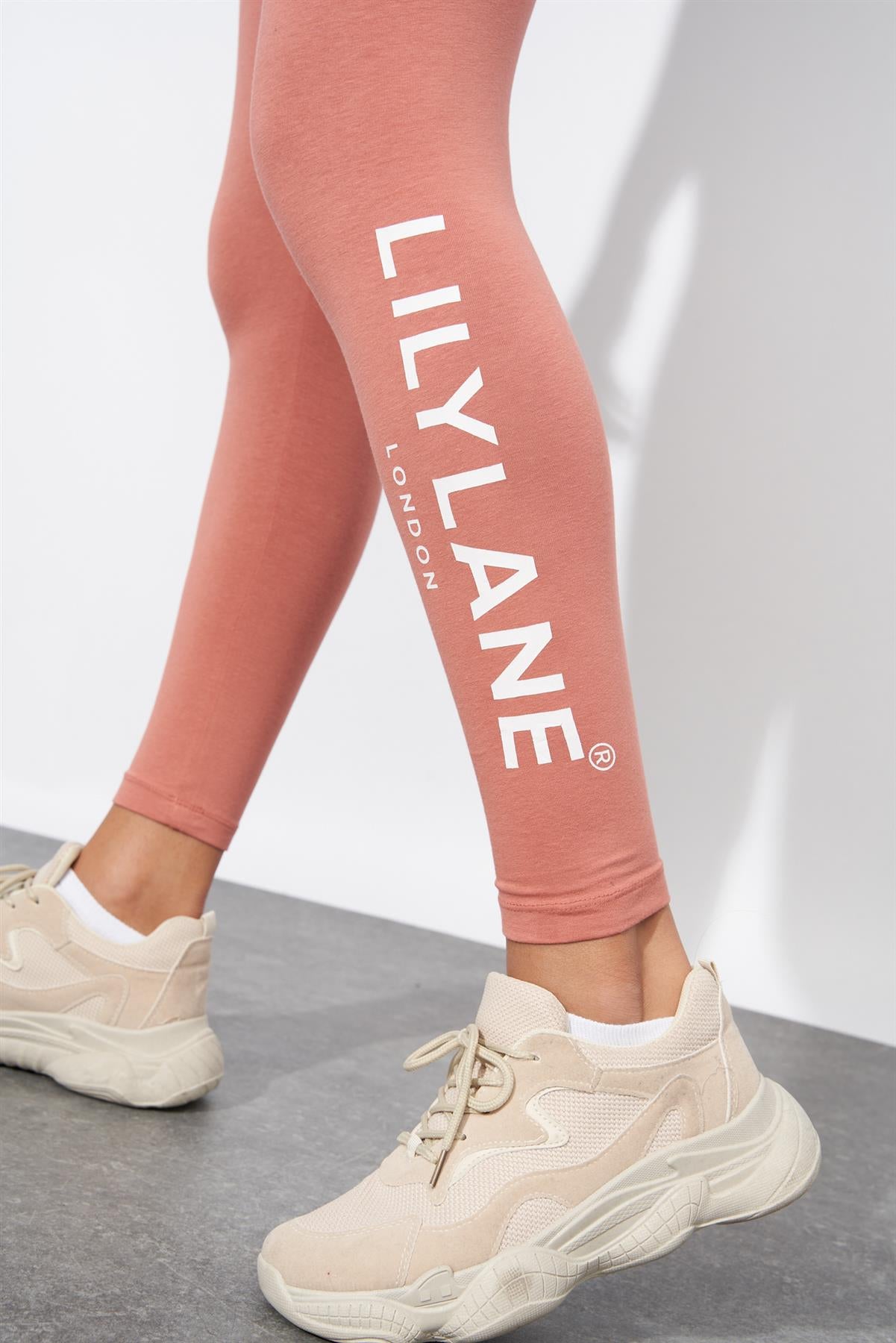Ladies Lily Lane Matalina Leggings Dark Pink