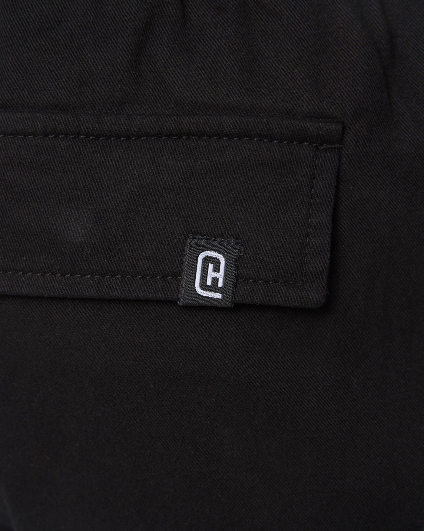 Mens Utilate Elastic Waist Cargo Shorts Black