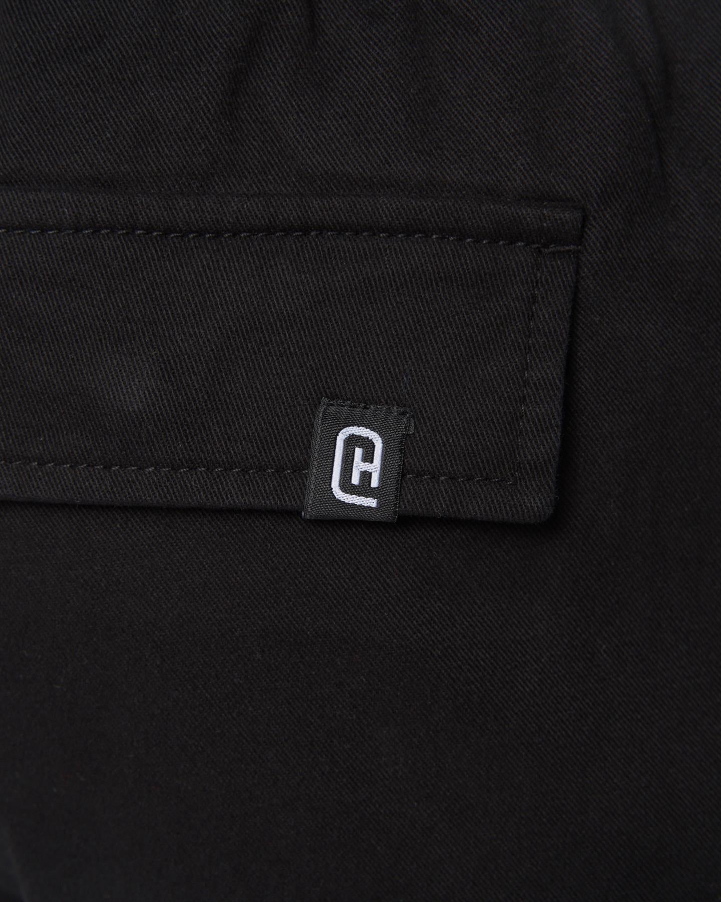 Mens Utilate Elastic Waist Cargo Shorts Black