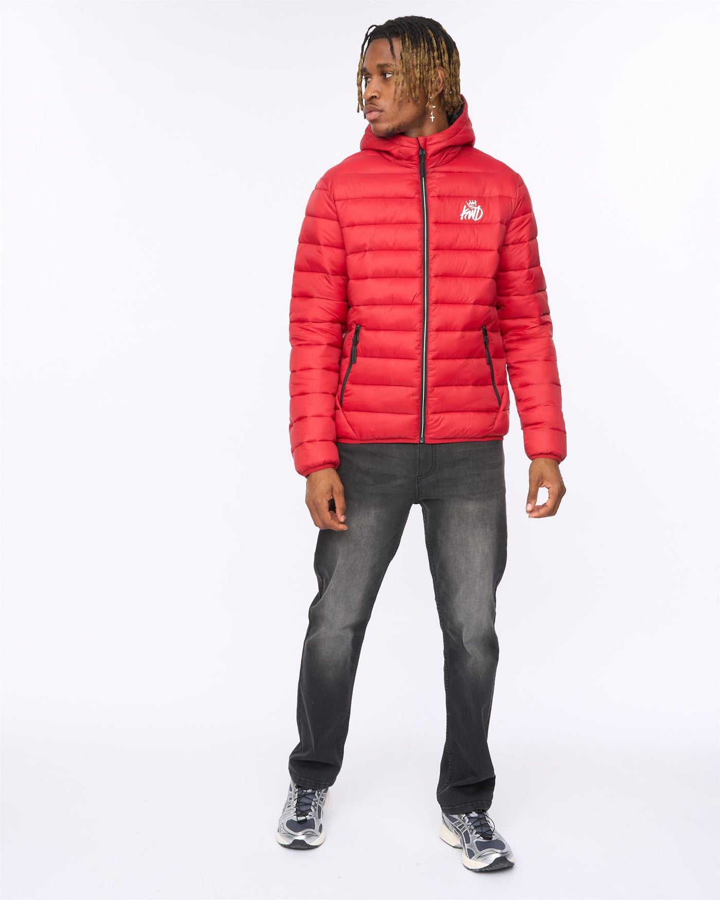 Mens Jackinson Puffer Jacket Red