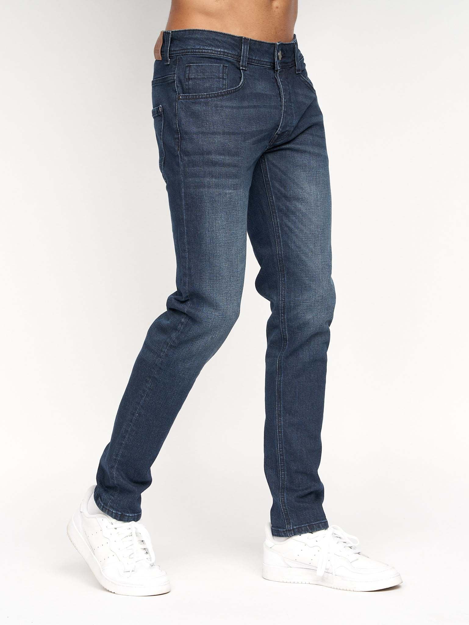 Sheldons Slim Fit Jeans Dark Wash