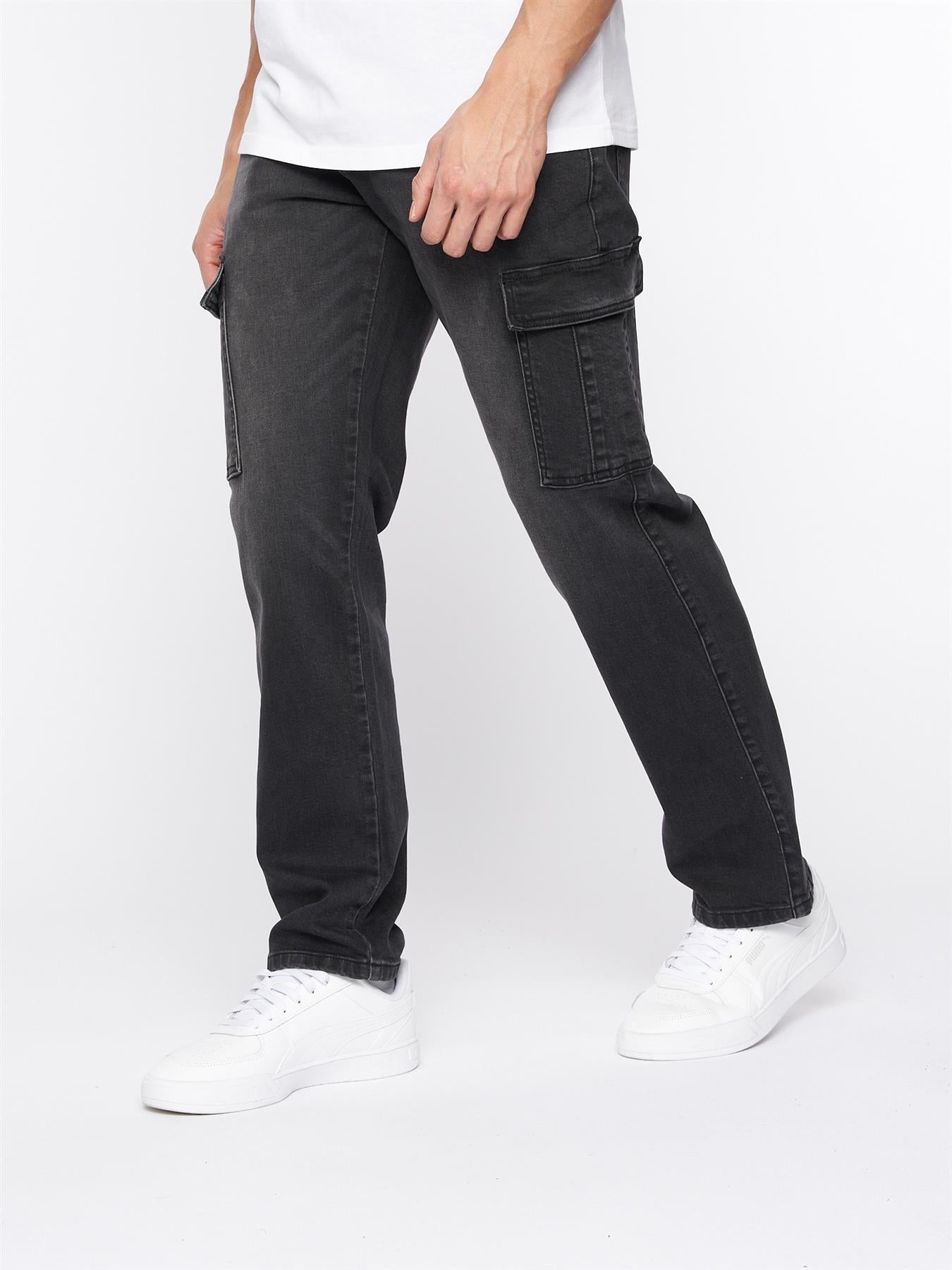 Kremtap Cargo Jeans Black Wash