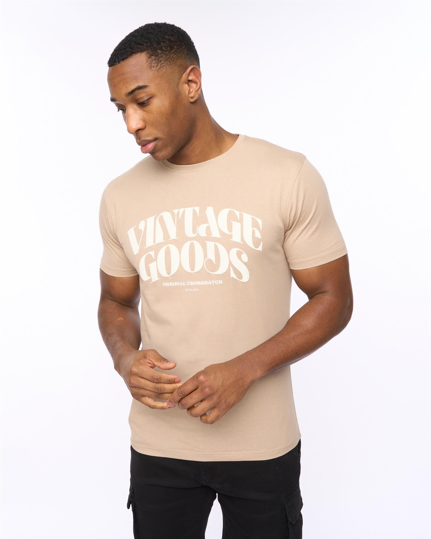 Mens Wilsby T-Shirt Stone