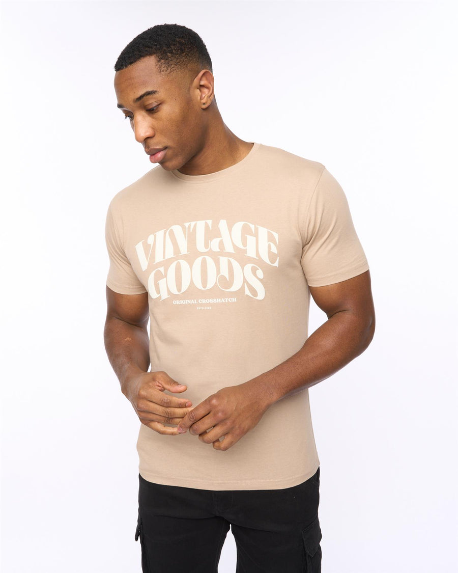 Mens Wilsby T-Shirt Stone