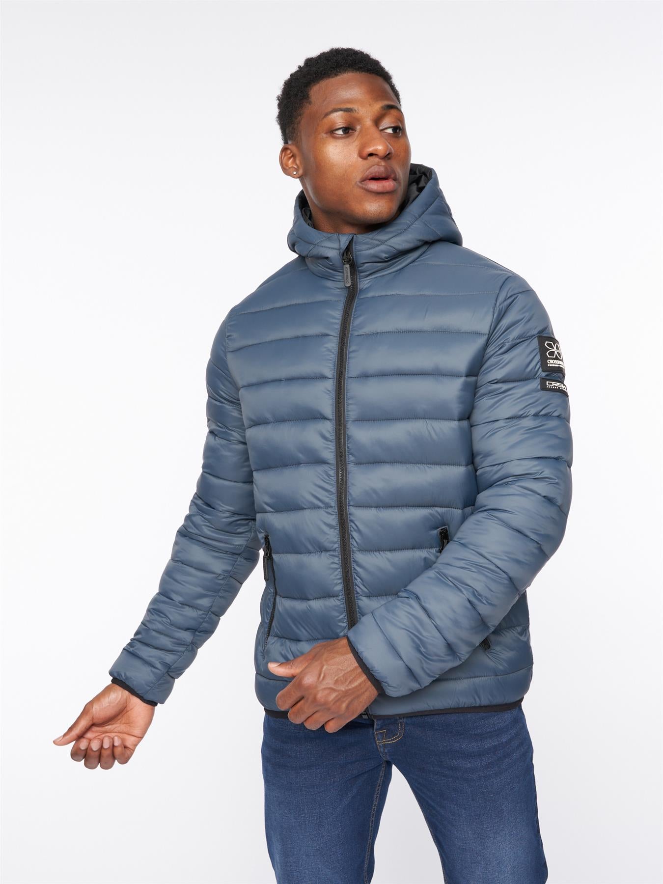 Mens Gattering Jacket Denim Blue
