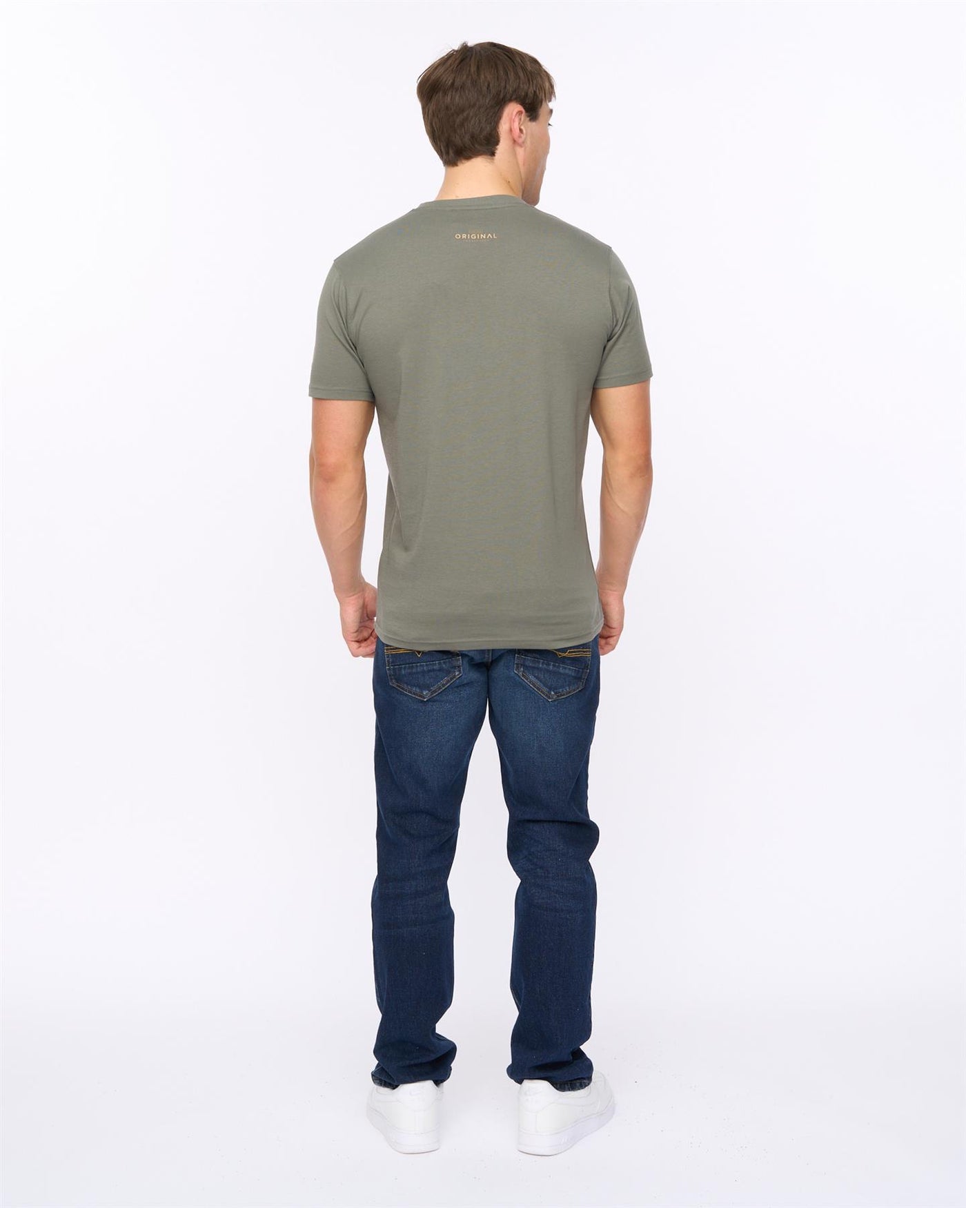 Mens Chevin T-Shirt Olive