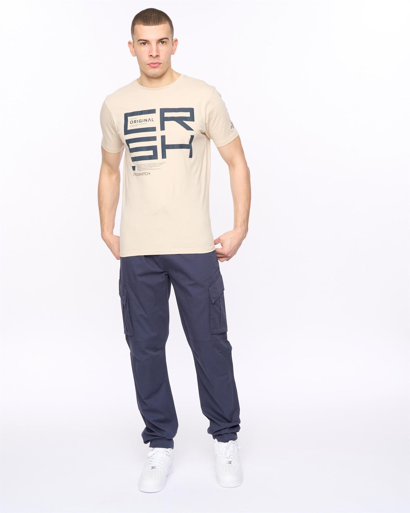 Mens Squarebox T-Shirt Light Stone
