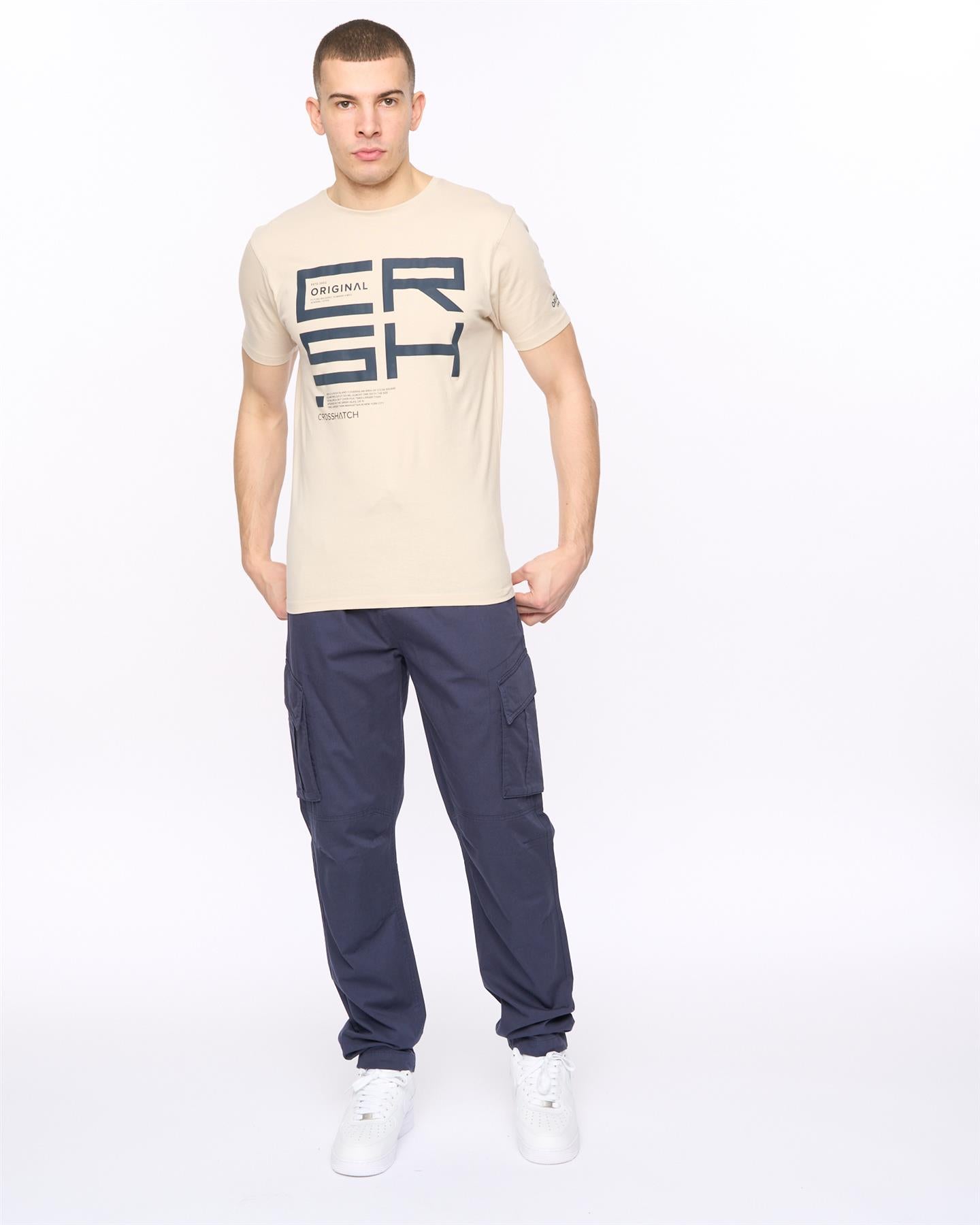 Mens Squarebox T-Shirt Light Stone
