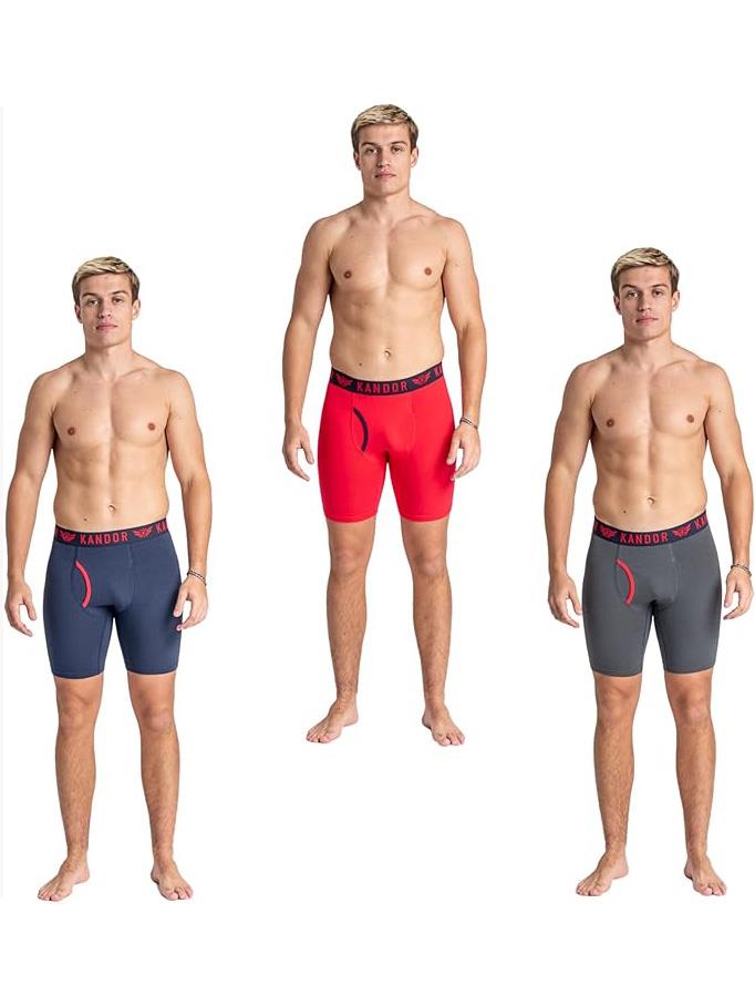 Men's Trunken Boxers 3pk Red