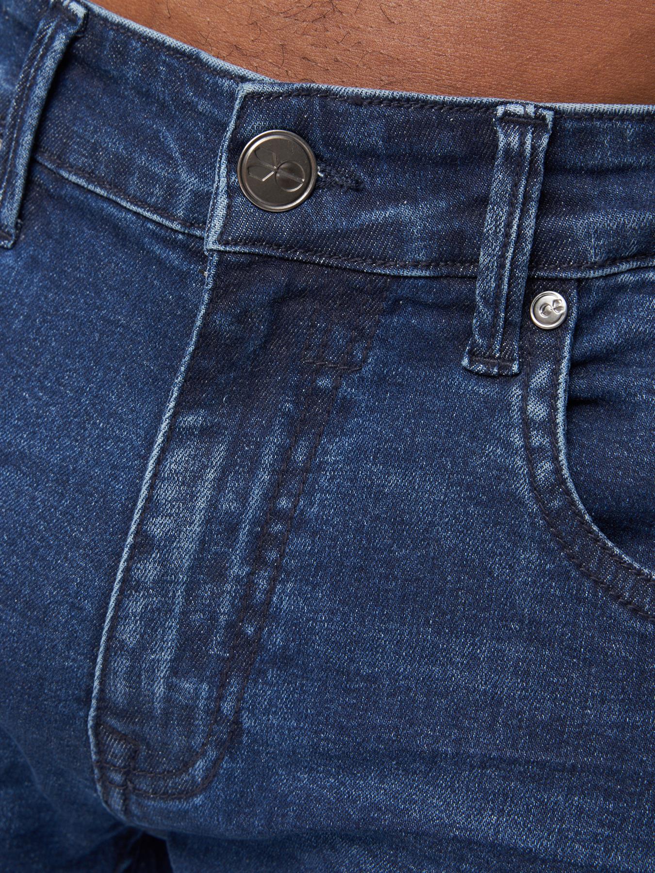 Crosshatch Mens Svelte Stretch Jeans Dark Wash