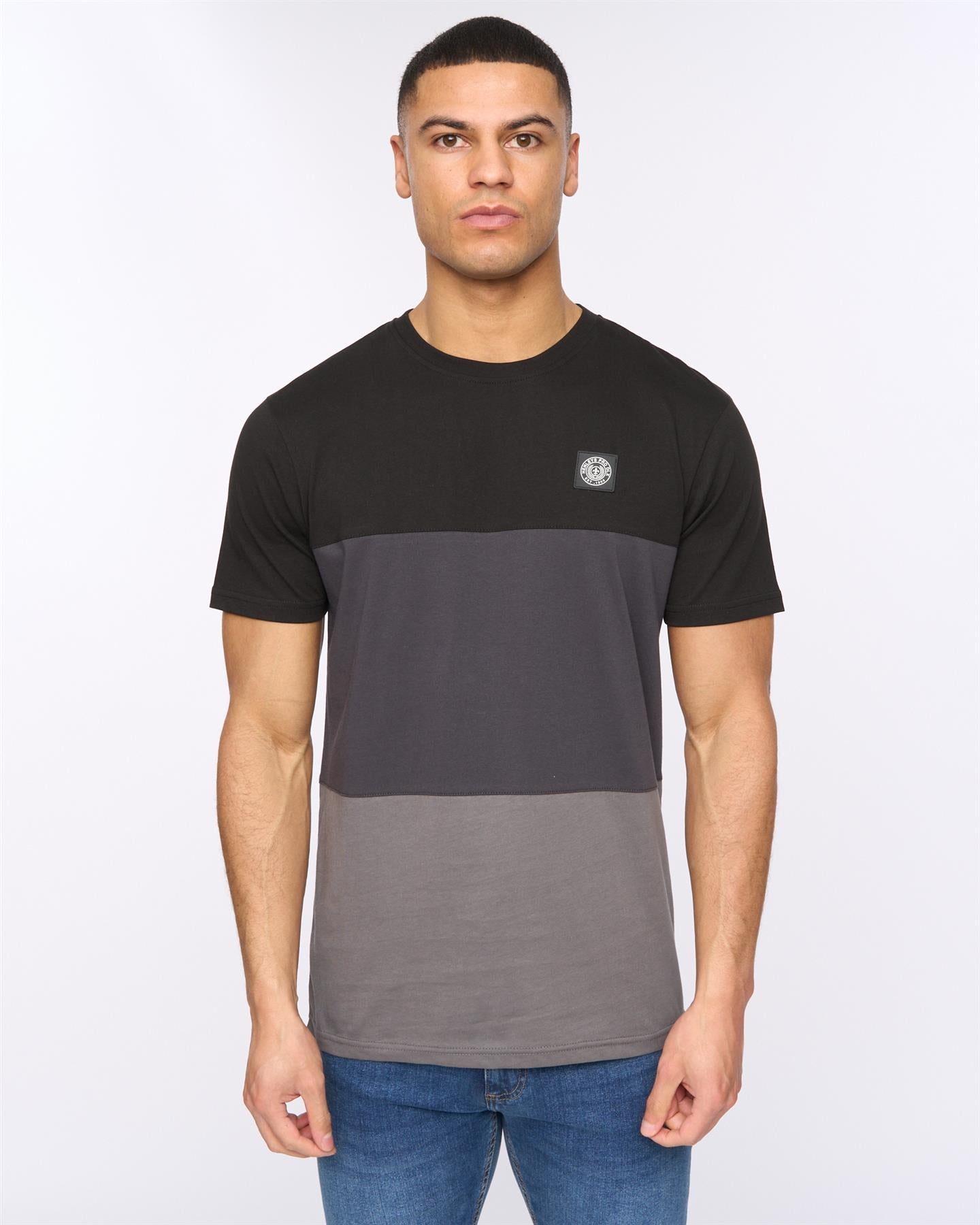 Mens Henpanel T-Shirt Black