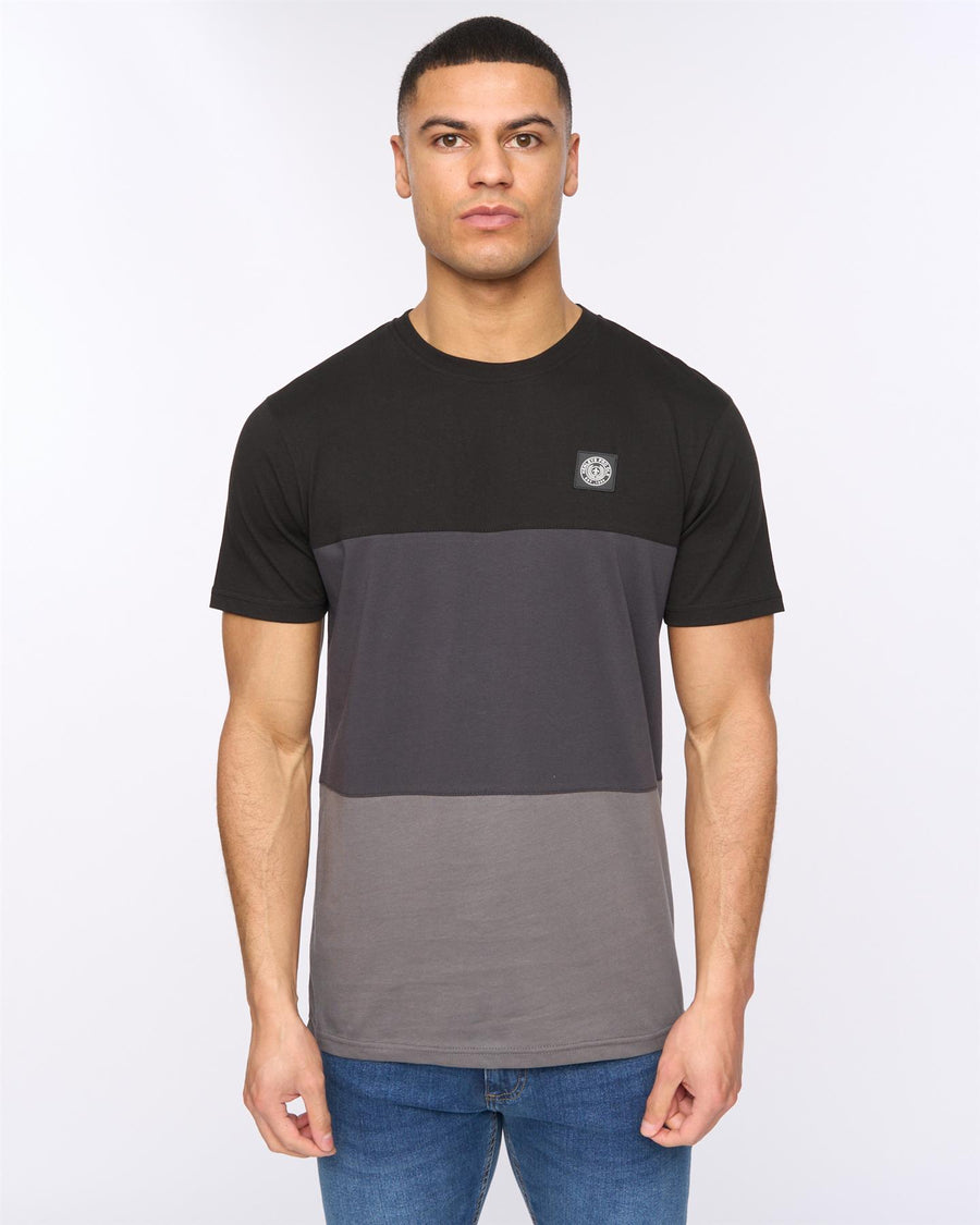 Mens Henpanel T-Shirt Black